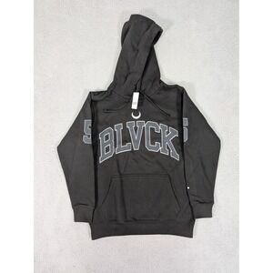 Black Scale Hoodie Mens‎ Small Black BLVCK Hockey Pullover Streetwear Number 5